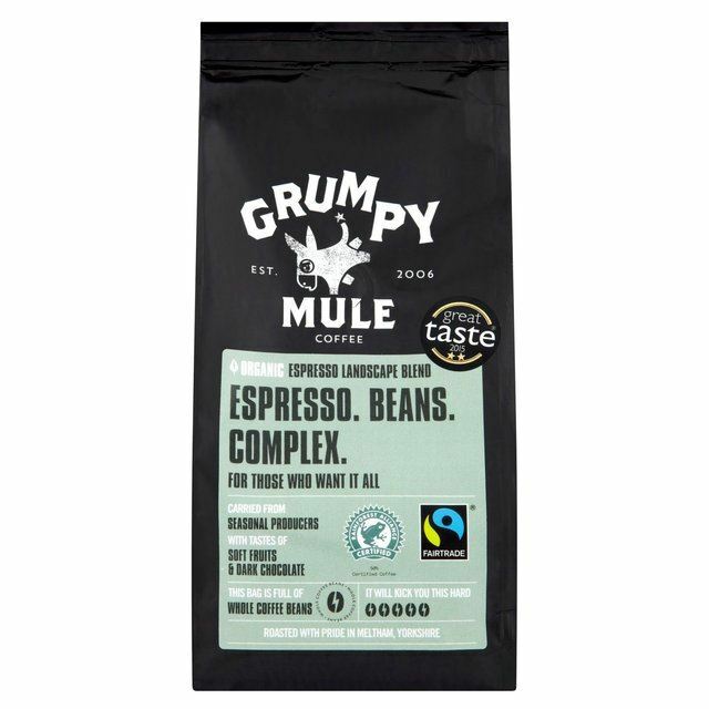 Grumpy Mule Organic Espresso Beans – 227g
