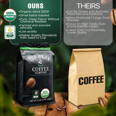 The Bean Organic Coffee Company Mocha Java, Medium Roast, Whole Bean Coffee, 16-