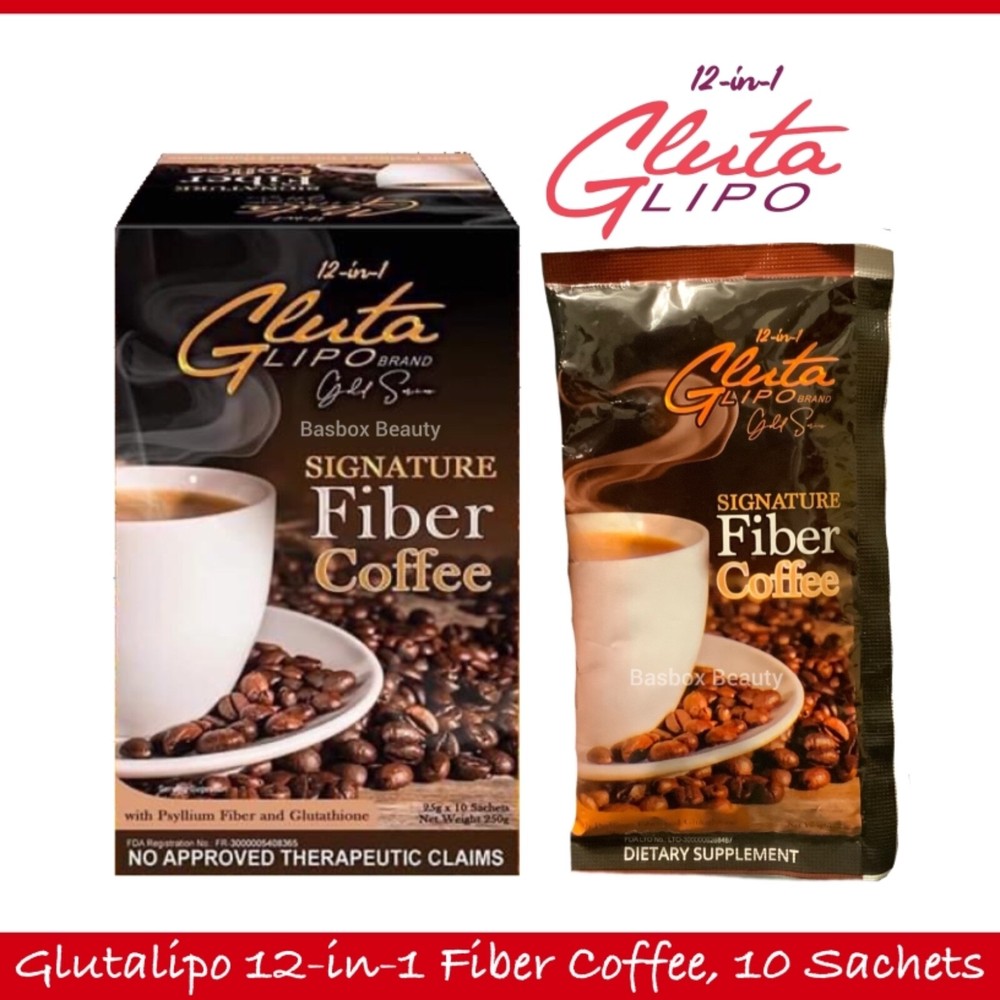 Glutalipo Gold Series Fiber Coffee 10-Sachets – Fresh Stock!