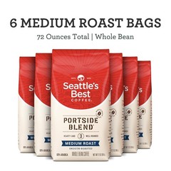 Seattle Best Coffee Portside Blend Medium Roast Whole Bean Coffee 12 Ounce