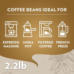 QualitÃ Oro Whole Bean Blend, Medium Roast, 2.2 Pound (Pack of 1) ,100% Arabi…