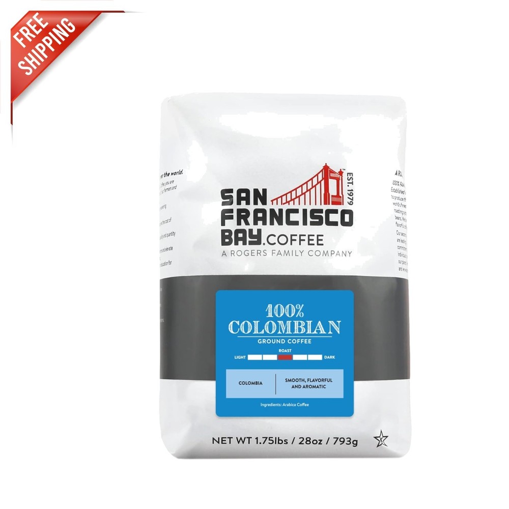 28 oz Kosher Certified Colombian Ground Coffee – Smooth Medium Roast Flavor