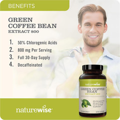 Green Coffee Bean Extract 800Mg – with 50% Chlorogenic Acids – Support for We…