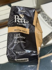 Peet’s Cafe Domingo 2 Bags 10.5oz. Ground Coffee Best By 02/24/2026
