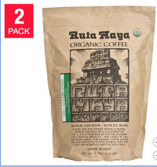 2 PACK – Ruta Maya Decaffeinated Organic Coffee Whole Bean 2.2 lb (Total 4.4 lb)