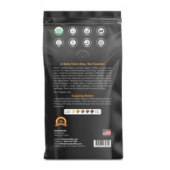 Alex’s Low Acid Organic Coffee – Whole Bean French Roast (12oz)