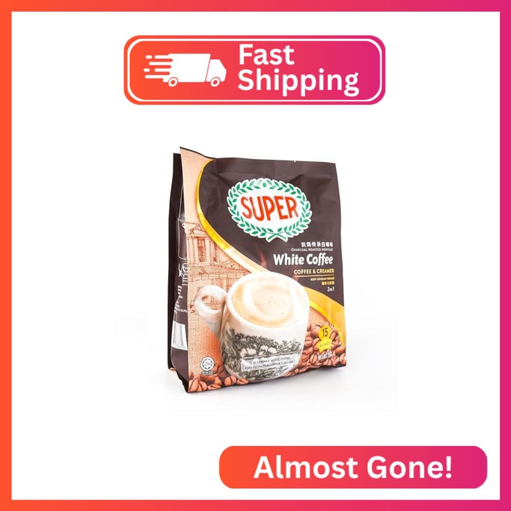 SUPER Charcoal Roasted White Coffee 2in1 Coffee & Creamer