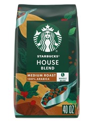 Starbucks House Blend Whole Bean Coffee 40 oz ( Pack of 2)