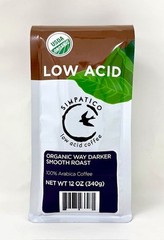 Simpatico Organic Low Acid: Way Darker Smooth Roast – Whole Bean