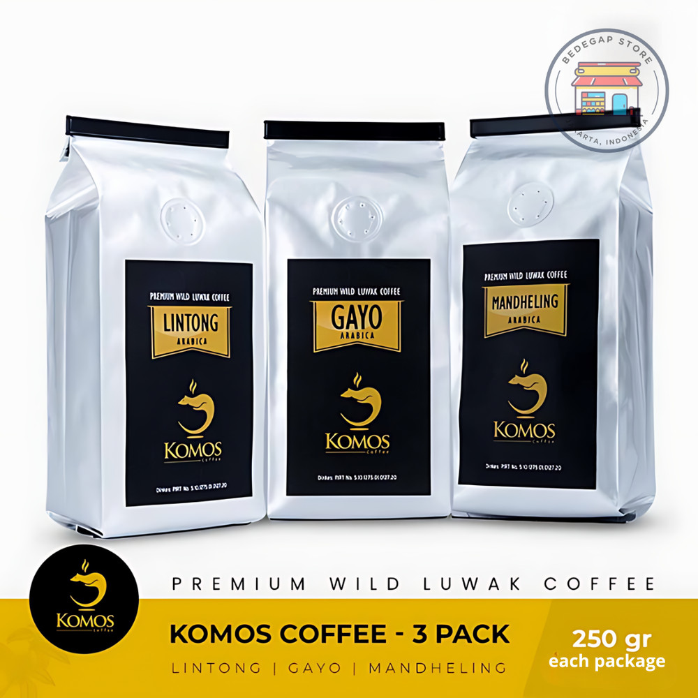Luwak Coffee Premium Wild Civet Coffee 3 Variant Lintong Mandheling Gayo @8,8oz