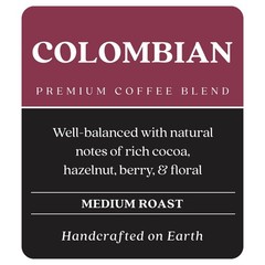 Medium Roast Whole Bean Coffee – Colombian Blend, 5 Lb Bag, Fresh & Flavorful