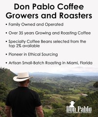 Don Pablo 100% Arabica Coffee – Signature Medium-Dark Roast, Low Acidity 32oz