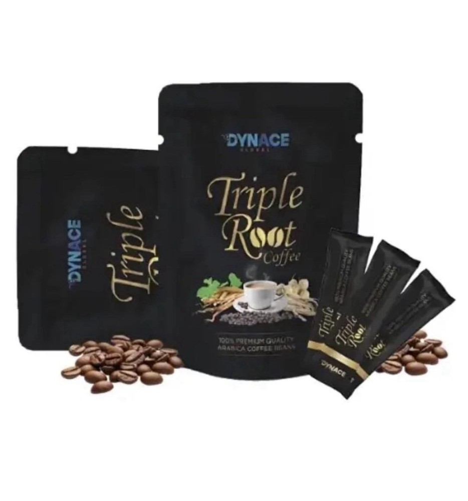 DYNACE Triple Root Coffee| 20 Sachets| 2 Packs |
