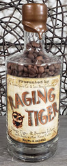 NEW IRON BEAN SMALL BATCH RAGING TIGER COFFEE BEANS SEALED 12 oz. BOTTLE RARE!