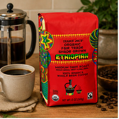 4-Pack Trader Joe’s Organic Fair Trade Shade Grown Ethiopian Coffee
