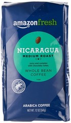 Nicaragua Whole Bean Coffee Medium Roast 12 Oz