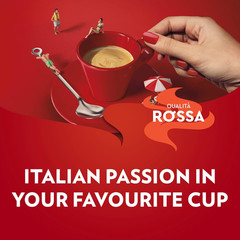 Qualità Rossa Whole Bean Coffee, Medium Roast, Arabica and Robusta Blend, 2.2 Lb