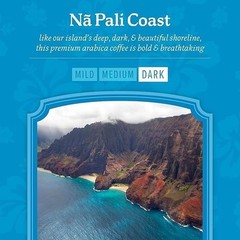 Kauai Coffee DARK Roast NA PALI COAST 10 Single Serve k-Cups Keurig 4.2 Oz. 6 Pk