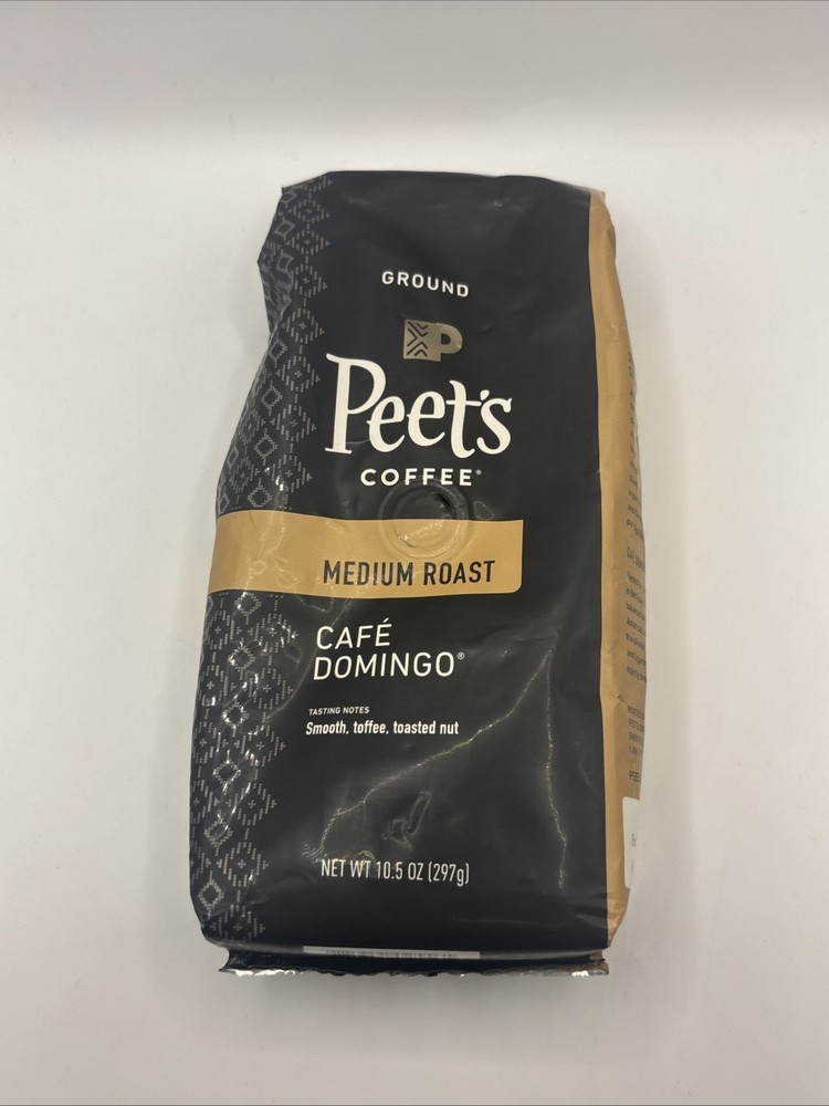 Peet’s Cafe Domingo Medium Roast Ground Coffee 7/26 1 Pack 10.5 oz