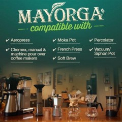 Mayan Blend Organic Whole Bean Coffee, 2 lb – Medium Roast & Silky-Smooth Flavor