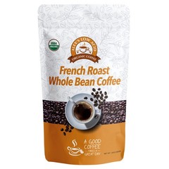 Alex’s Low Acid Organic Coffee 12oz Bag Whole Bean French Roast Pack of 1