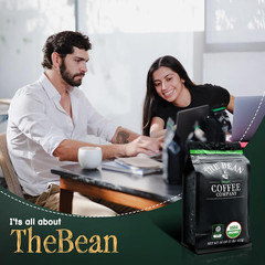 The Bean Organic Coffee Company Mocha Java, Medium Roast, Whole Bean Coffee, 16-