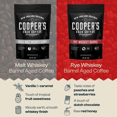 3-Bag Bourbon Barrel Aged Whole Bean Coffee Set Sumatra Ethiopian Rwanda