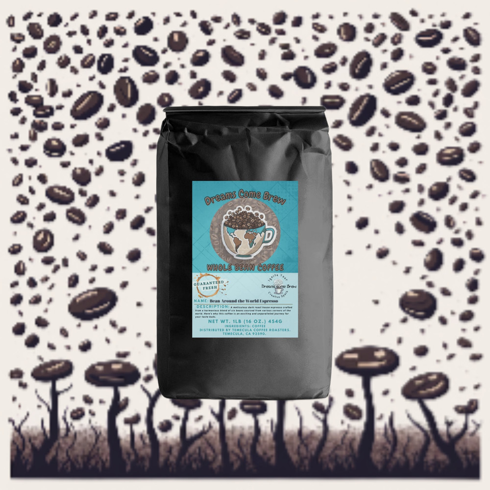“Bean Around the World Espresso” 6 Bean Blend