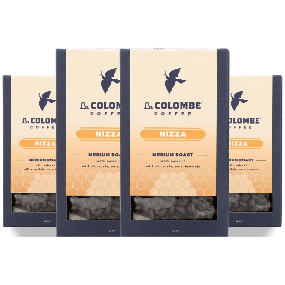 La Colombe Nizza Coffee Whole Bean 12 Oz Medium Roast Beans 4 Pack