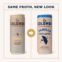 La Colombe Coffee, Oatmilk Vanilla Latte, 11 fl 11 Fl Oz (Pack of 12), coffee