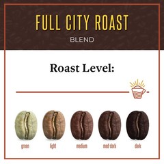 Full City Dark Roast Whole Bean Coffee Cafe En Grano Tostado 16 oz