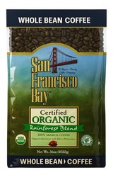 San Francisco Bay 100% Organic Coffee Rainforest Blend Whole Bean 3 Lbs