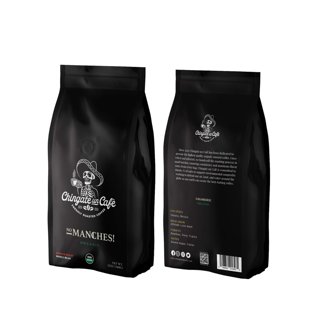 Chingate un Cafe Oaxaca Roasted Beans Medium Roast 1 Units 12 oz Bags