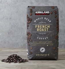 Kirkland Signature Whole Bean Coffee, French Roast, 2.5 lbs. EXP 05/07/2027
