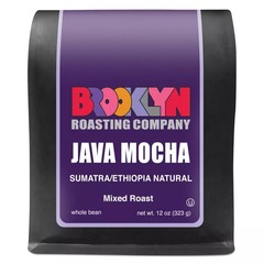BROOKLYN ROASTING COMPANY JAVA MOCHA MIXED ROAST WHOLE BEAN 12OZ