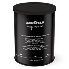 Lavazza Espresso Medium Roast Ground Coffee 100% Arabica 8 oz Tin 6 Pack