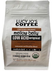 Lucy Jo’s Coffee Roastery, Organic Mellow Belly 11 Ounce (Pack of 1), silver