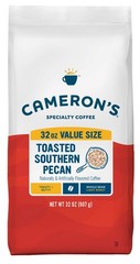 Whole Bean Coffee Toasted Southern Pecan 32 Oz Arabica Smooth Flavorful Roasted