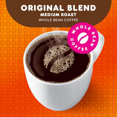 Original Blend Medium Roast Whole Bean Coffee, 18 Ounces (Pack of 6)