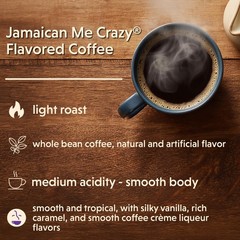 Jamaican Me Crazy Flavored, Whole Bean Coffee, 5-Pound Bag