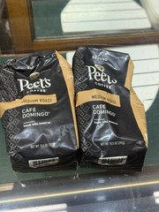 Peet’s Cafe Domingo 2 Bags 10.5oz. Ground Coffee Best By 02/24/2026