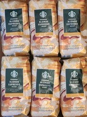 6- 1lb Bags Starbucks Blonde Espresso Roast Whole Bean- 6LB SEALED EXP 01/2027