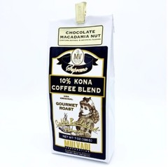 Hawaii Coffee Mulvadi 10% KONA BLEND COFFEE CHOCOLATE MACNUT GROUND