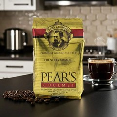Pear’s French Caramel Roast Ground Coffee | 8 oz | Brenmar