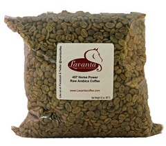 LAVANTA COFFEE 457 TURBO RAW ARABICA TWO POUND PACKAGE
