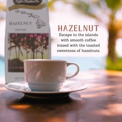 Hawaiian Isles Coffee Aloha Hazelnut 8oz Premium Arabica Beans Fresh Brew