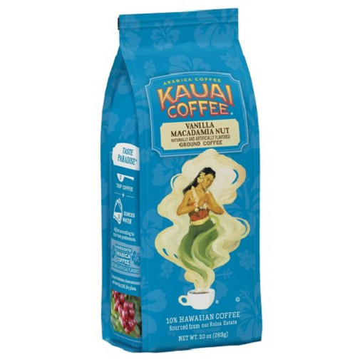 Kauai Coffee Vanilla Macadamia Nut Medium Roast Ground Coffee