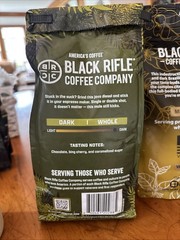 black rifle coffee Whole Bean Espresso Mule Dark Roast & Ak Espresso Medium Roa