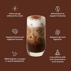 MUDWTR Organic Coffee Mocha Mushroom Coffee – 2.1oz