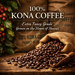 10 lbs of AUTHENTIC Kona Extra Fancy Coffee – Free Shipping!